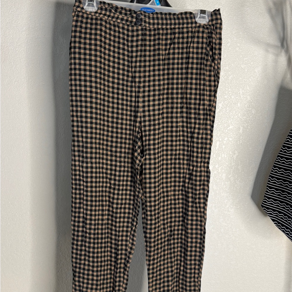 Checkered Pants - Black and Tan